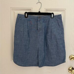 NWT Banana Republic Blue Chambray Skirt